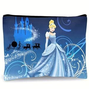 Cinderella Themed Toiletry Makeup Canvas Bag